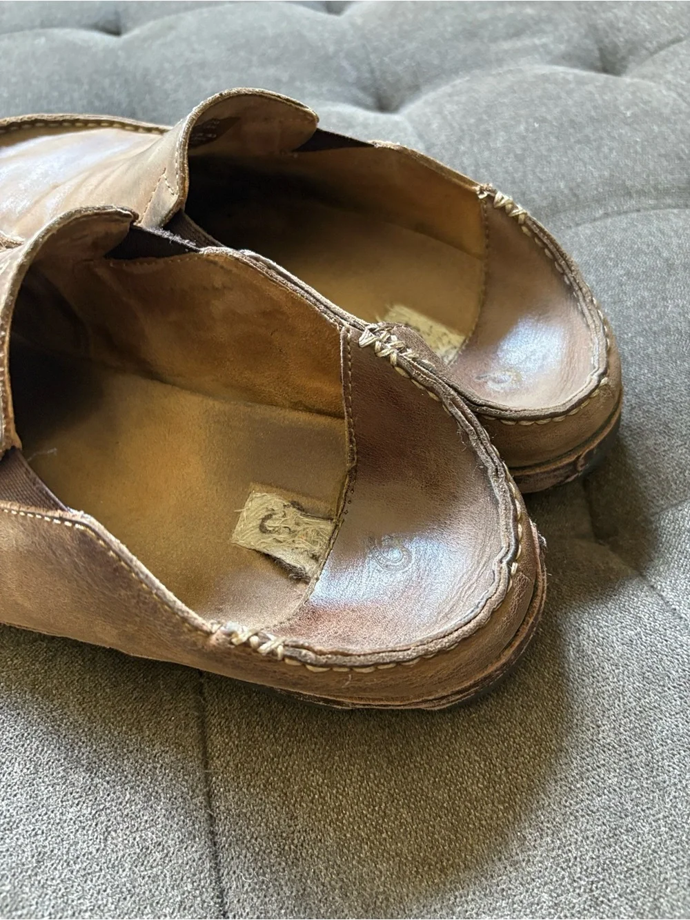Olukai Moloa Men's Casual Slip-On Leather Loafers in Brown